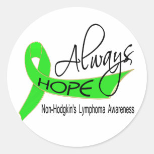 Always Hope Non-Hodgkin's Lymphoma Classic Round Sticker