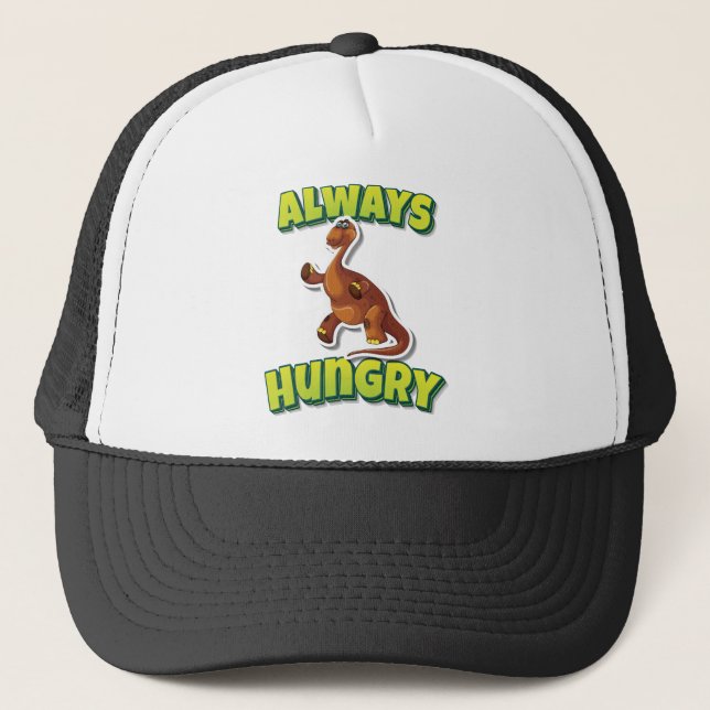 Always Hungry Brontosaurus Trucker Hat (Front)