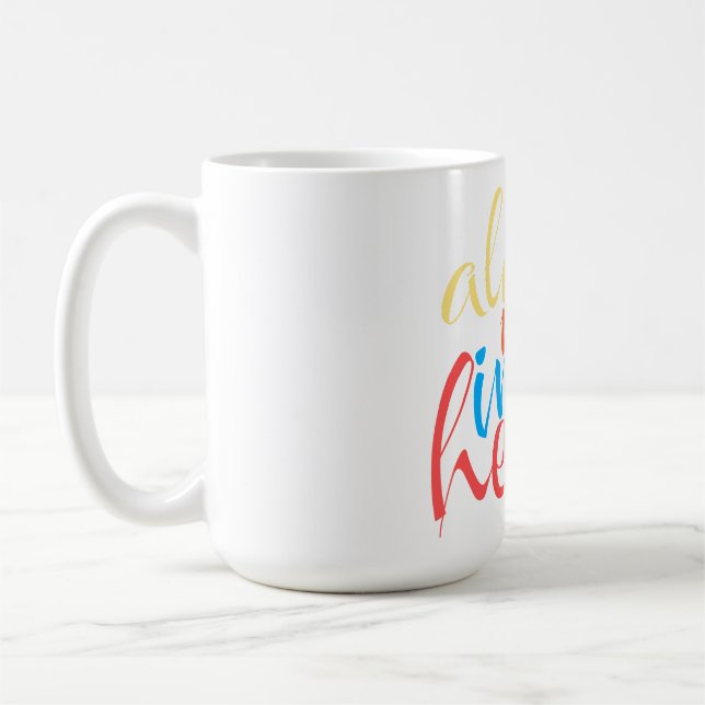 Always in my heart coffee mug (Left)