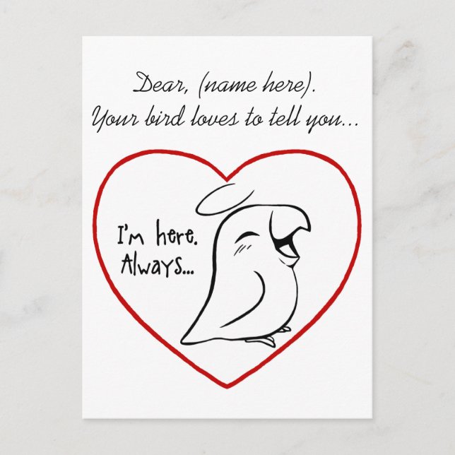 Always in my heart postcard (Front)