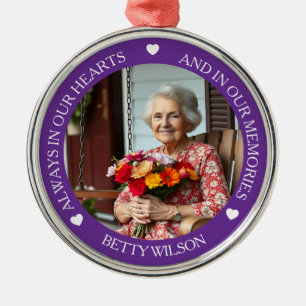 Always in our Hearts and Memories Memorial Metal Tree Decoration