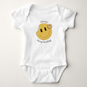 Always keep smiling baby bodysuit