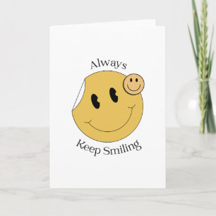 Always Keep Smiling CardFolded Program Programme