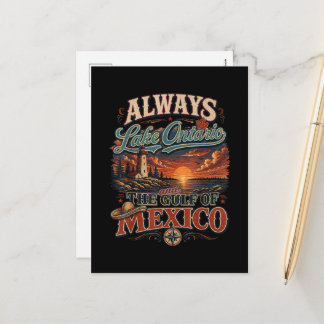 Always Lake Ontario and The Gulf of Mexico Holiday Postcard