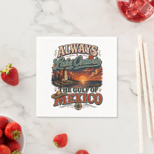 Always Lake Ontario and The Gulf of Mexico Napkin