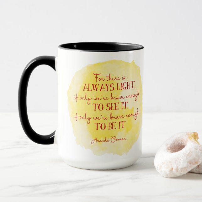 Always Light Quote Mug (With Donut)