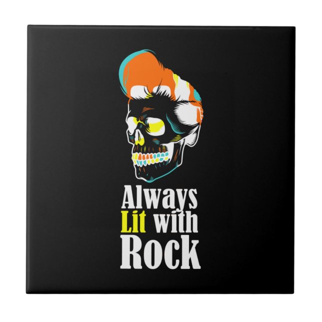 Always lit with rock tile (Front)