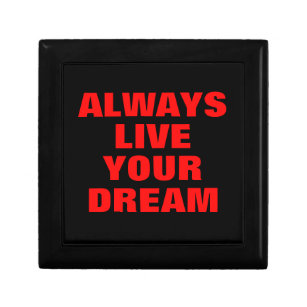 Always Live Your Dream Motivational Gift Box