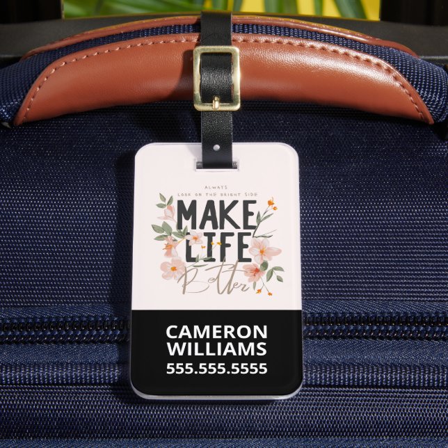 Always Look on the Bright Side Luggage Tag (Front Insitu 2)