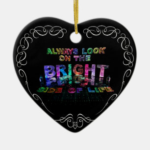 Always Look on the Bright Side of Life Ceramic Tree Decoration