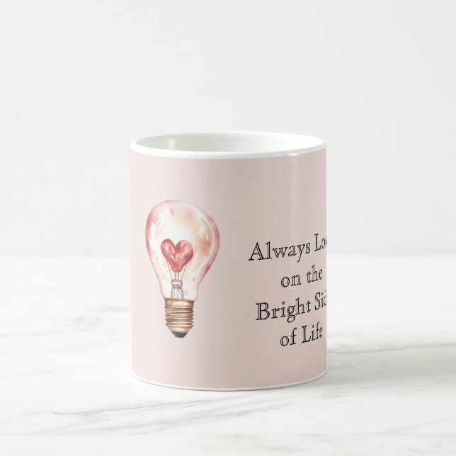 Always look on the bright side of life Light Bulb  Coffee Mug (Center)