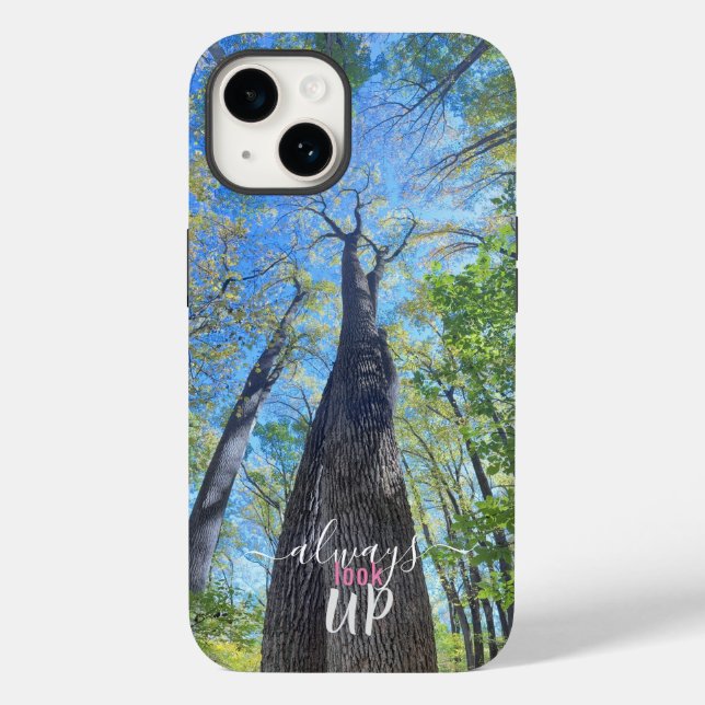 Always Look Up autumn sky and leaves  Case-Mate iPhone Case (Back)