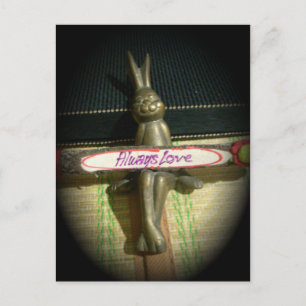 Always Love Inspirational Rabbit Art Print Design Postcard