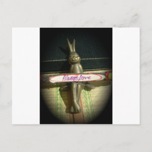 Always Love Inspirational Rabbit Art Print Design Postcard