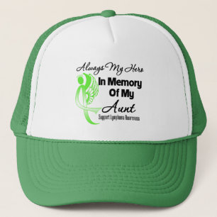 Always My Hero In Memory Aunt - Lymphoma Trucker Hat