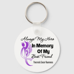 Always My Hero In Memory Best Friend - Pancreatic Key Ring
