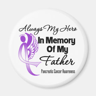 Always My Hero In Memory Father - Pancreatic Cance Magnet