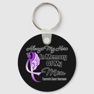 Always My Hero In Memory Mum - Pancreatic Cancer Key Ring