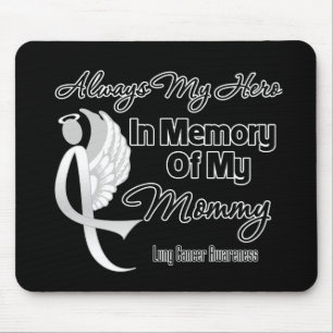 Always My Hero In Memory Mummy - Lung Cancer Mouse Mat