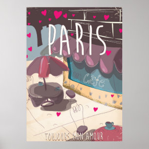 Always my love - Paris travel poster