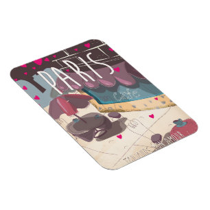 Always my love - Paris travel poster Magnet