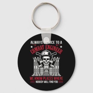 Always Nice Combat Engineer Nobody Find You Key Ring