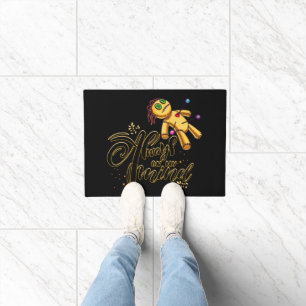 Always on My Mind Funny Halloween Voodoo Doll Doormat