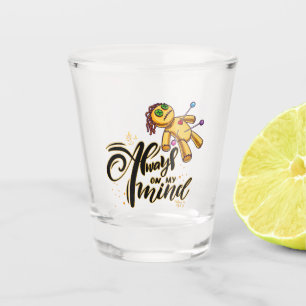 Always on My Mind Funny Halloween Voodoo Doll Shot Glass