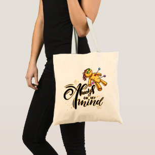 Always on My Mind Funny Halloween Voodoo Doll Tote Bag