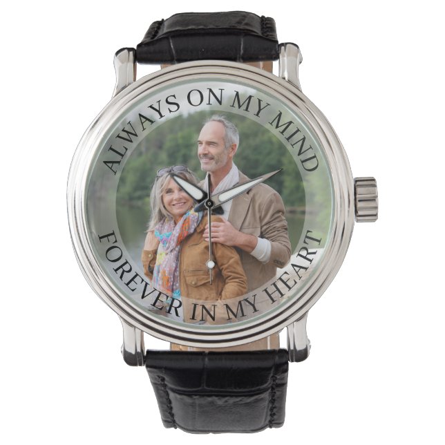 Always on My Mind Remembrance Photo Watch (Front)