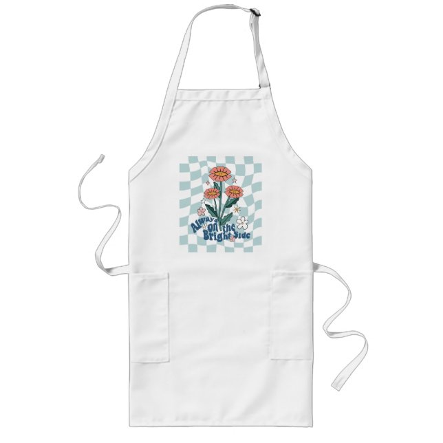 Always on the Bright Side Retro Long Apron (Front)