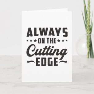 Always On The Cuttingy Edge Landscaping Funny Gift Card