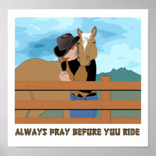 Always Pray Before You Ride POSTER