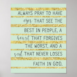 Always Pray Poster
