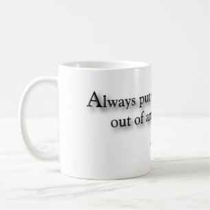 "Always put your drinks out of arm's way." Mug