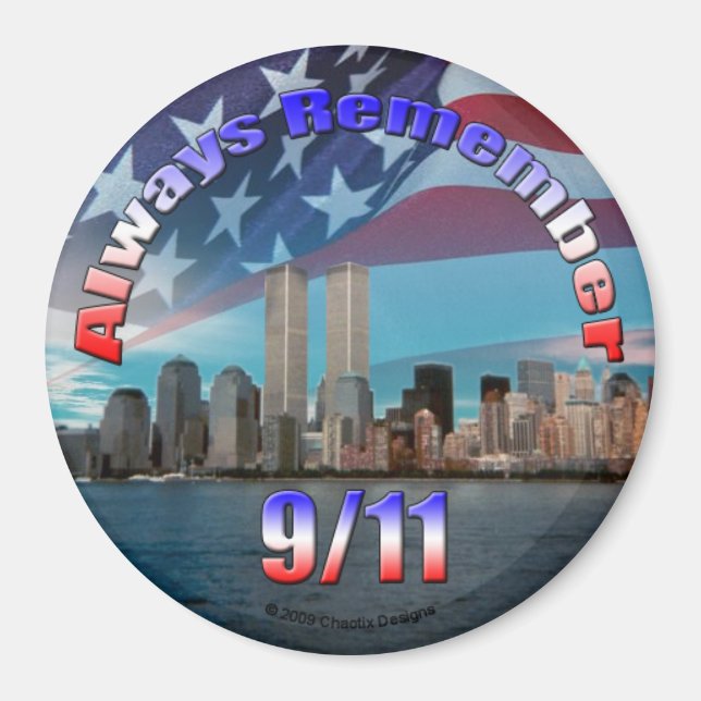 Always Remember 9/11 Magnet (Front)