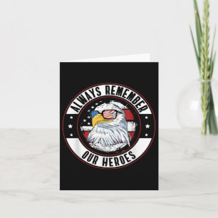 Always Remember Our Heroes Memorial Day Card