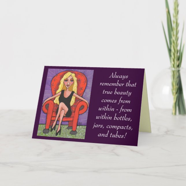 Always remember that true beauty... - card (Front)