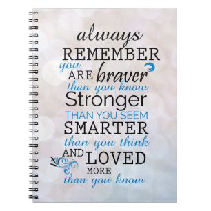 Always Remember You Are Braver Notebook