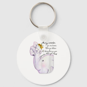 Always Remember You Are Braver Than You Believe Mo Key Ring