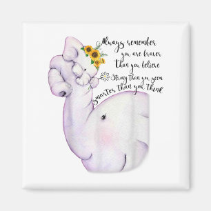 Always Remember You Are Braver Than You Believe Mo Magnet