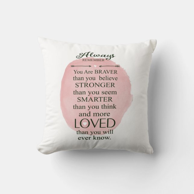 Always Remember You Are Loved More Than You Know Cushion (Front)