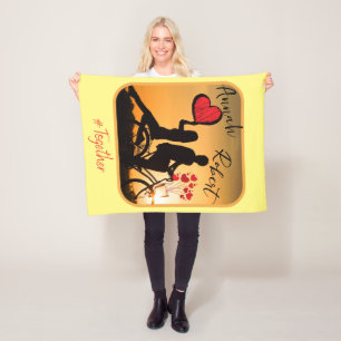 Always Romantic Love Fleece Blanket