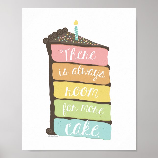 Always Room for Cake Art Print (Front)