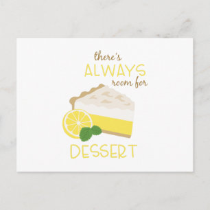 Always Room For Dessert Postcard