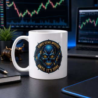 Always Seems Impossible Until It’s Done Bitcoin Coffee Mug