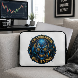 Always Seems Impossible Until It’s Done Bitcoin Laptop Sleeve