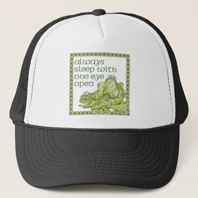 Always Sleep with One Eye Open Trucker Hat (Front)