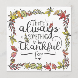 Always Something To Be Thankful For   Invitation