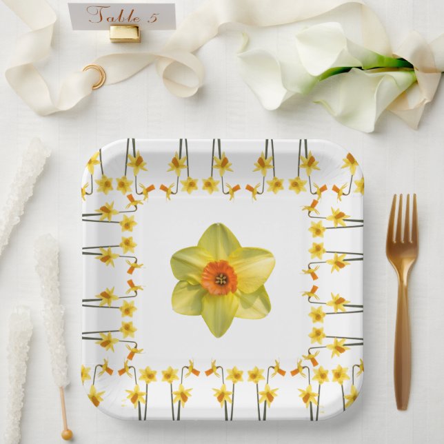 Always Spring. Paper Plate (Wedding)